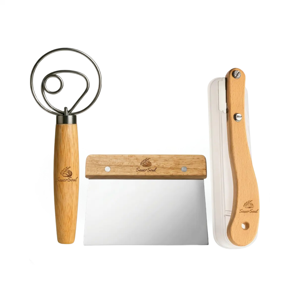 Premium Sauerteig-Backset – 3 unverzichtbare Brotback-Werkzeuge